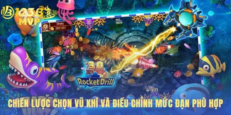 Cách Điều Chỉnh Súng Bắn Cá Online-Tiết Kiệm Đạn Thắng Đậm 2 Điều chỉnh mức đạn bắn linh hoạt theo từng loại mục tiêu
