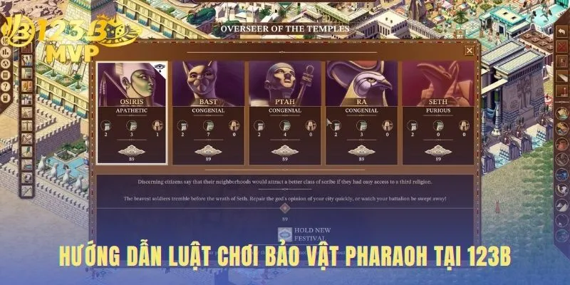 Bảo Vật Pharaoh | Chơi Game Nổ Hũ 123B Săn Kho Báu Vua 3 Luật chơi chi tiết giải mã các quy tắc và ký hiệu chiến thắng