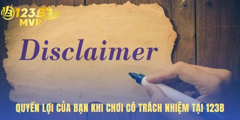 Chơi Có Trách Nhiệm 123B - Chính Sách Và Cam Kết An Toàn 2 Chơi có trách nhiệm 123B giúp bạn kiểm soát tài chính.